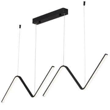 LED Solution LED rešitev - Stropna svetilka - Cikcak - Črna