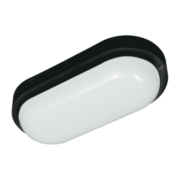 shumee Davo Oval 8W 4000K IP64 Črna kanalna svetilka