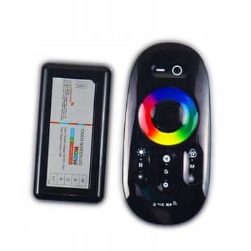 shumee RGBW krmilnik na dotik 24A 288W RF črne barve