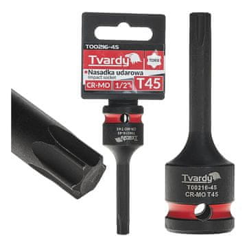 Tvardy Udarni nastavek Torx 1/2" T45 CR-MO (10/100)
