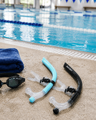 Aqua-Sport Sprednja dihalka Aqua-Sport Pro, črna AS0844