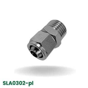 shumee Kovinski konektor, 6 mm kabel / 9,7 mm navoj