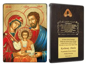 shumee EKO ikona Svete Družine 14x19,5 cm z gravuro