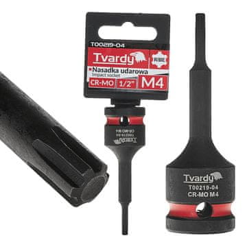 Tvardy Ribe udarni nastavek 1/2" M4 CR-MO (10/100)