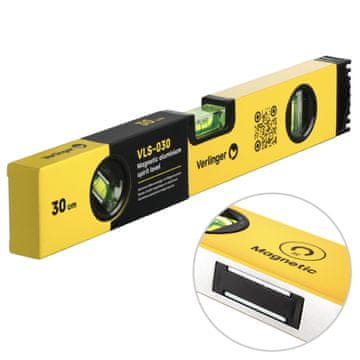 Verlinger Magnetna aluminijasta libela 30 cm 3 libele