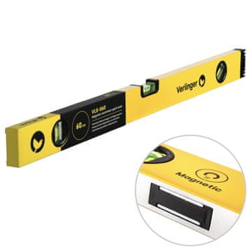 Verlinger Magnetna aluminijasta libela 60 cm 3 libele