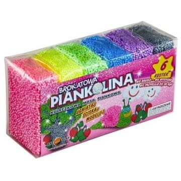 shumee Plastelin - Piankolina - bleščice - 6 barv