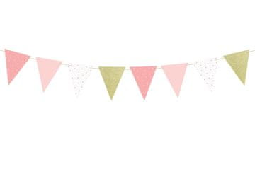 shumee Rojstnodnevna girlanda PartyDeco Rose Gold