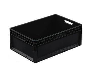 shumee Skladiščni zabojnik 600x400x220 črne barve