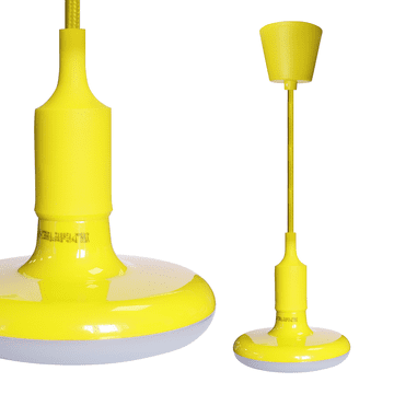 shumee UFO 15W LED rumena žarnica + pleten kabel