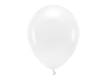 PartyDeco Baloni PartyDeco Eco 30 cm beli 100 kosov