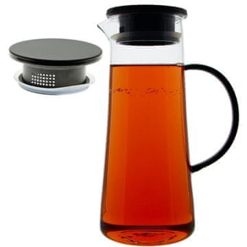 shumee Steklen vrč za vodo, sok, čaj, VROČ 1,3 l