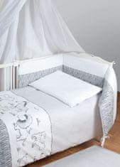BabyMatex 2-delni komplet posteljnine bianco Safari