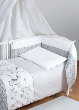 BabyMatex 2-delni komplet posteljnine bianco Safari