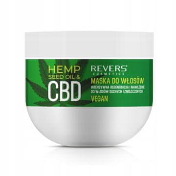 REVERS Maska za lase Revers s CBD oljem - regeneracija in hidratacija 250 ml