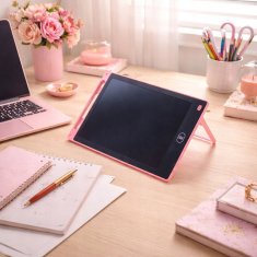 shumee LCD risalna tablica 10" roza ZA otroke - velika izobraževalna tablica