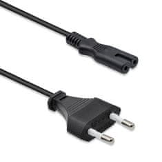 Qoltec IEC C7 / CEE 7/16 napajalni kabel | osmica | 2x0,5 mm² | 1,4 m