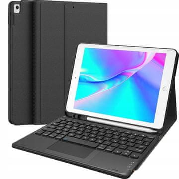 shumee Tipkovnica in ovitek Earto za iPad 10,2/10,5 palcev qwertz črne barve