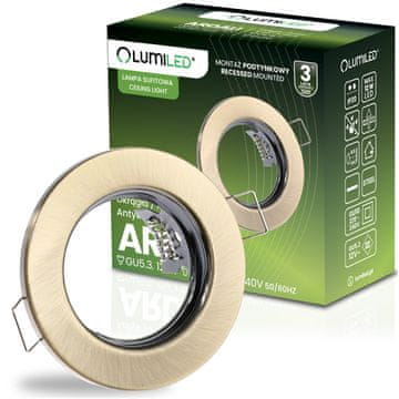 LUMILED Vgradna okrogla halogenska svetilka antična GU10 MR16 ARDALI