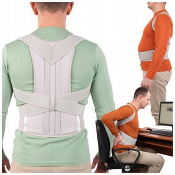 shumee Korektor nepravilne drže hrbtenice, ortopedski ravnalnik FIT4MED 3XL