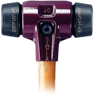 Halder Kladivo za tlakovanje z mehko gumijasto glavo Simplex 30 mm 0,35 kg