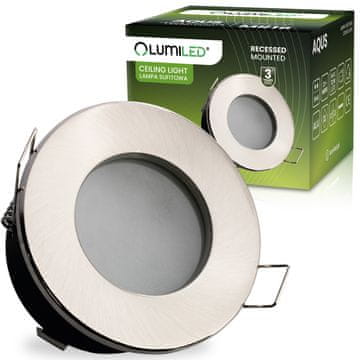 LUMILED Vgradna halogenska LED MR16 okrogla satenasta svetilka AQUS