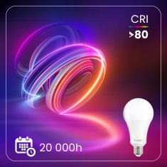 LUMILED 6x LED žarnica E27 A70 18W = 150W 2430lm 6500K hladno 260°