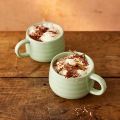 Jamie Oliver Keramična skodelica Big Love Cozy Cuppa Green 375 ml / Jamie Oliver