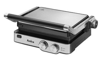 shumee Amica GK4011 električni žar 2000 W, premaz proti prijemanju, srebrn