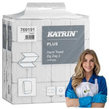 Brisača ZZ Plus Katrin 3104 kosov 2 s celuloznimi vlakni, nova, ean