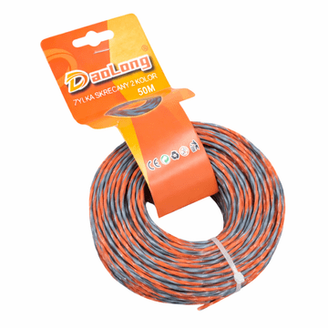 shumee Nit za bencinsko koso 2,7 mm 50 m zavita pletena 2-barvna ZA trimer