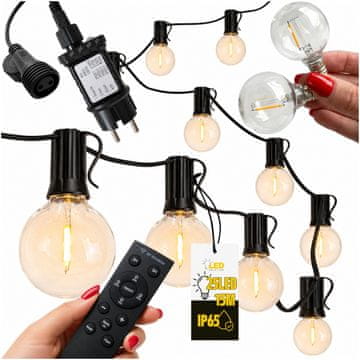 LED Solution LED rešitev - Vrtna girlanda na daljinsko upravljanje - 15 m 25 LED