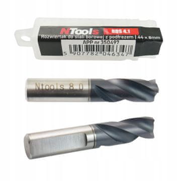 shumee Rezalo za borovo jeklo 8 mm 44 mm RDS 4.1 ntools, povrtalo 8x44 mm