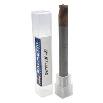 shumee Trdni karbidni rezkar za varjenje, dolžina 8 x 80 mm, 60 HRC TiSiN
