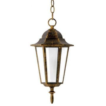 shumee Retro vrtna viseča svetilka Liguria E27 IP43 patina Goldlux 202178