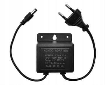 shumee Napajalnik za snemalnik kamere DC12.0V 2.0A 12V Črna 5.5mm x 2.1mm