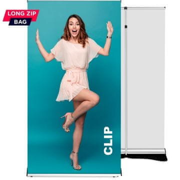 Roll up Clip 100x220 - teleskopski drog, sistem za menjavo grafike