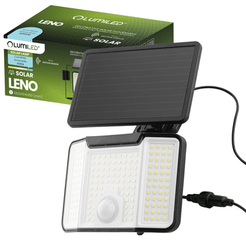 LUMILED SONČNA SVETILKA HALOGENSKA LED ŽARNICA SMD SENZOR GIBANJA MRAČNA
