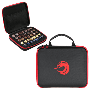 RGFK Peresnica Dragon Bag Suitcase Box za 5 kompletov RPG kock - rdeča