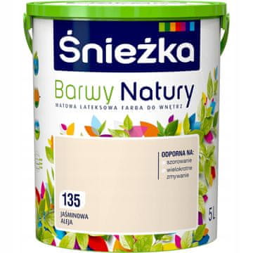 Śnieżka Śnieżka Colors of Nature lateks notranja barva Jaśminowa Aleja 5L