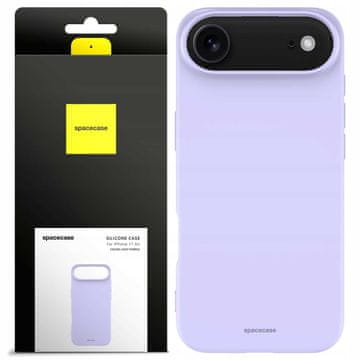 shumee Silikonski ovitek Spacecase 3.0 za iPhone 17 Air svetlo vijoličen