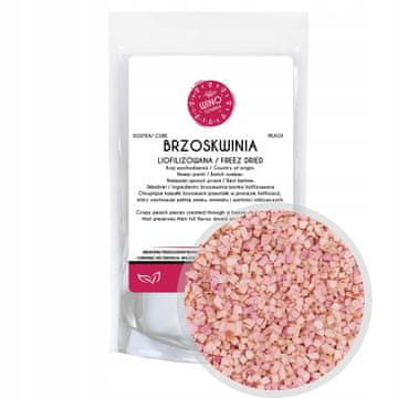 Winoszarnia Liofilizirane kocke breskev - 100 g Naravni sadni zdrav prigrizek