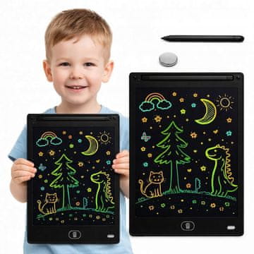 shumee LCD risalna tablica 12" črna - velik elektronski zvezek s pisalom