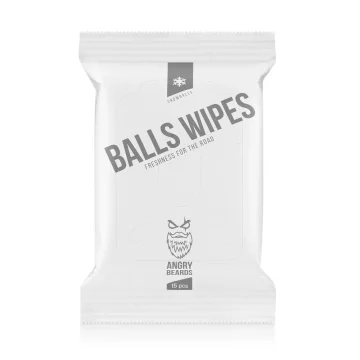 Angry Beards Intimni robčki - Balls Wipes Snowballs - Angry Beards - 15 kosov.