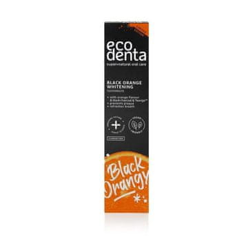 Ecodenta Ecodenta črna belilna zobna pasta z oranžo, brez fluorida, 100 ml