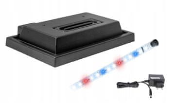 shumee Pokrov za akvarij 40x25 črne barve + LED osvetlitev Spectrum 5630