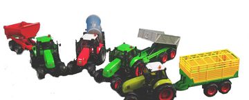 Kids Globe Traktor s priklopnim zvočnim in svetlobnim modulom za sortiranje