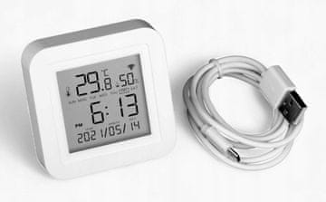 shumee TH06 LCD Tuya WiFi senzor temperature in vlažnosti s polnilnikom