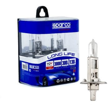 shumee Sparco halogenske žarnice H1 12V 3000K rumene 55W P14.5s, 2 kosa