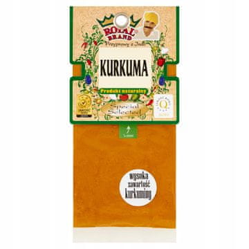 Royal Brand Mleta kurkuma s povečano vsebnostjo kurkumina Premium Good Spice